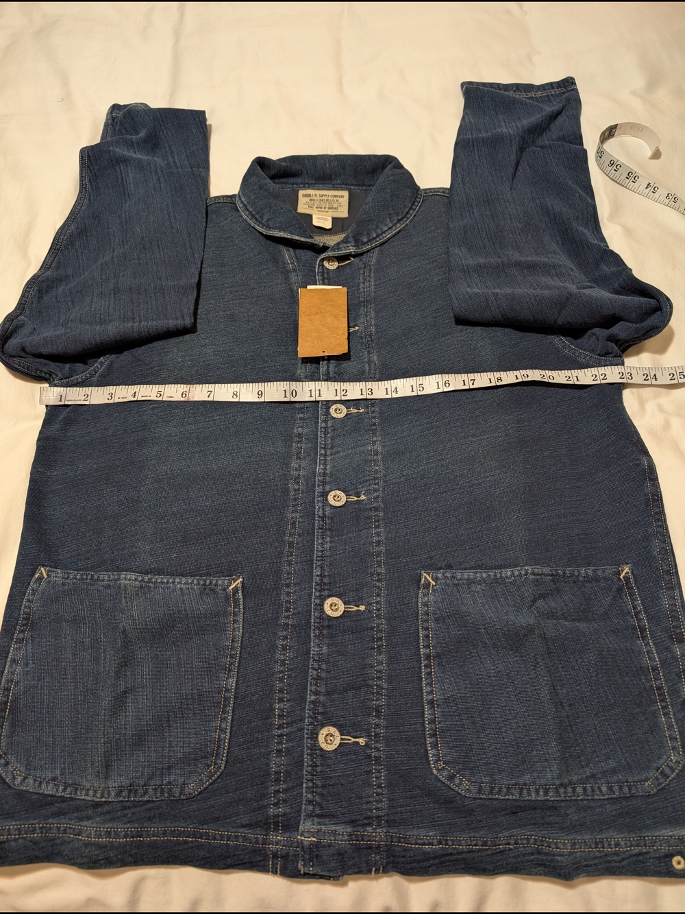 Ralph Lauren Double RL Dark Indigo Shawl-Collar Button Shirt - Picture 6 of 15
